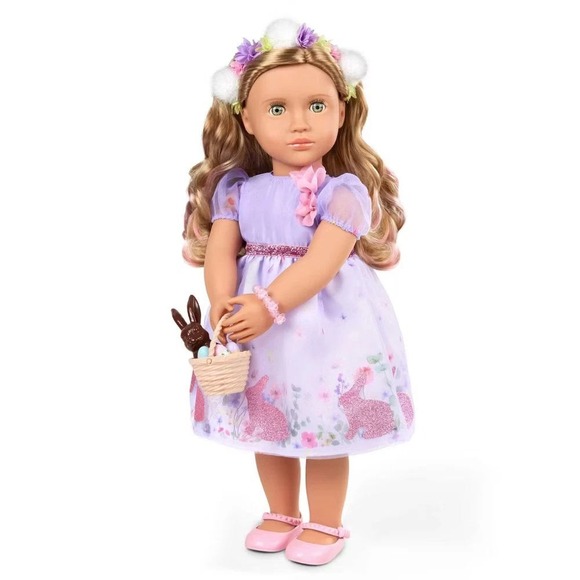 Our Generation Blossom Doll 18" Special Easter Limited Edition Bunny Basket Eggs - Picture 11 of 11